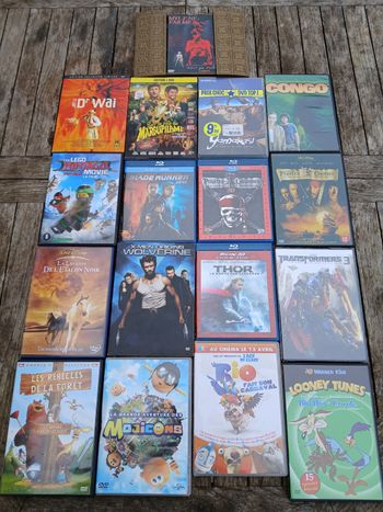 Lot blu-ray et dvd 