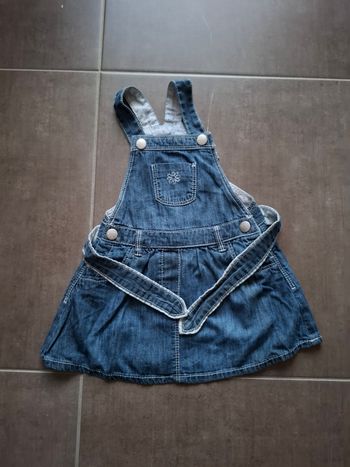 Robe salopette en jean