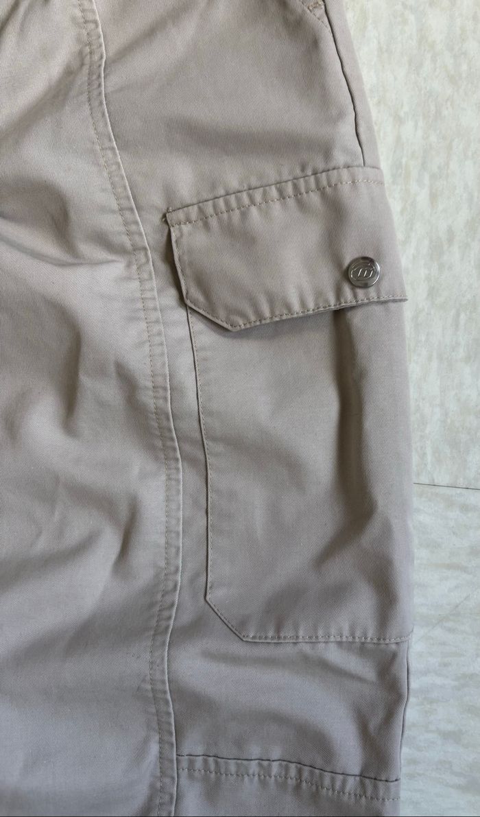 Pantalon cargo vintage pas chère beige Molinel workwear - S - photo numéro 5