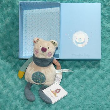 Doudou ours Moulin roty les jolis trop beaux 🧸Neuf