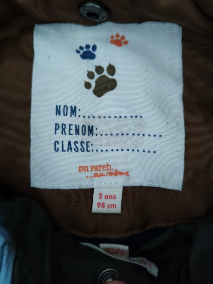 Manteau parka dpam garçon 3 ans chaude - photo numéro 5