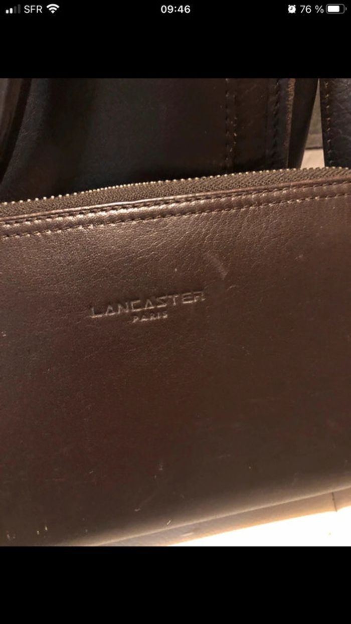Sac a main en cuir Lancaster et son portefeuille - photo numéro 3