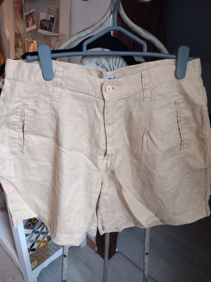 Short  femme en lin