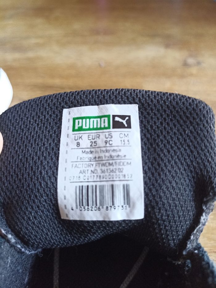 Chaussures enfant PUMA Suède taille 25 - photo numéro 7