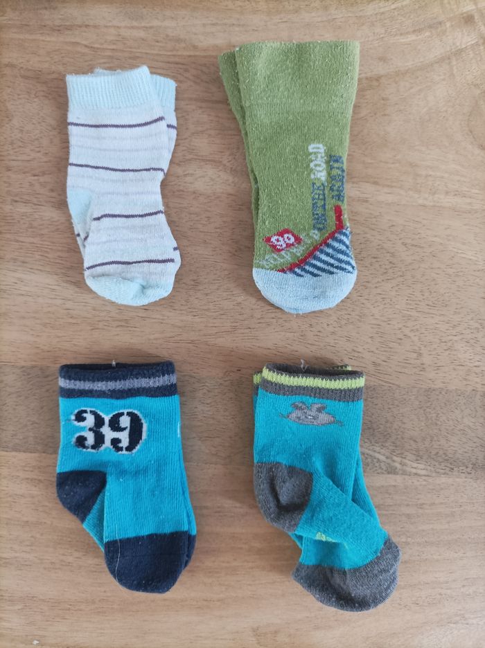 Lot 14 : 4 paires de chaussettes bébé