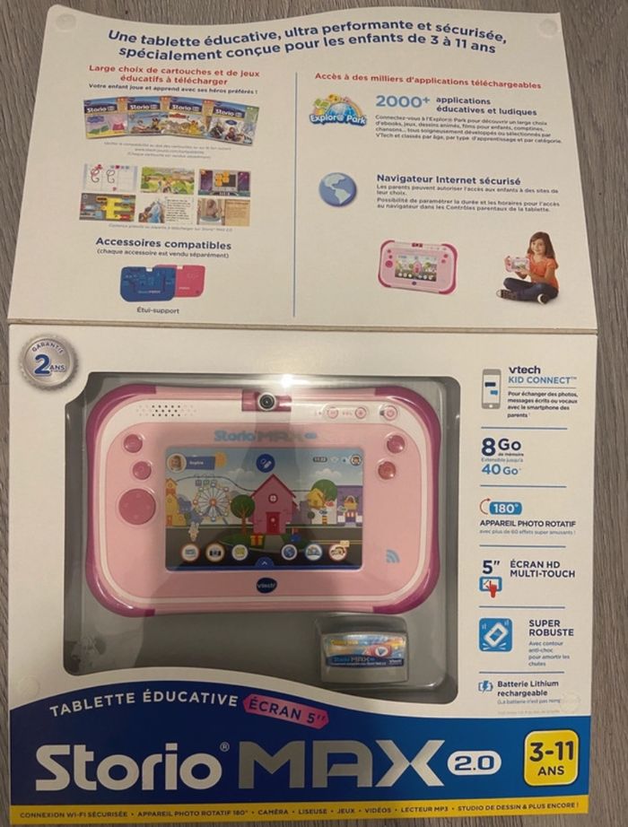 Tablette VTech rose - photo numéro 2