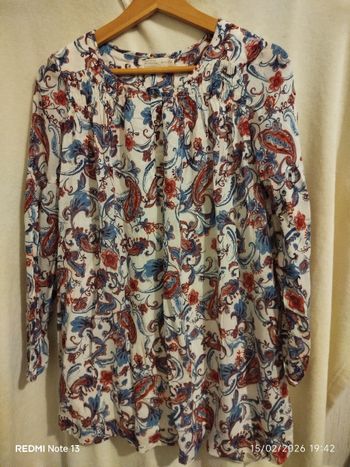 Robe zara – Imprimé rouge & bleu