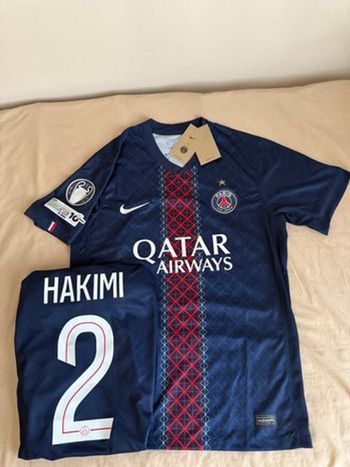 Maillot PSG 2025/2026 Achraf Hakimi Badge UEFA Taille XL