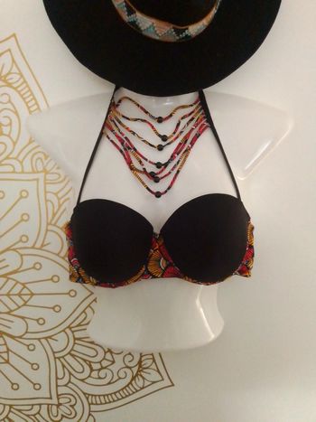 Haut bikini 95B bohème ethnique