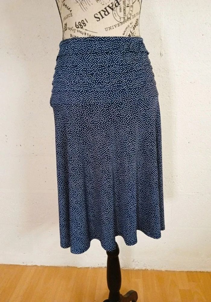 💙 Jolie jupe fluide marine et blanche – RIU – Taille 4 – Très bon état - photo numéro 6