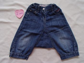 sarouel court en jean 2 ans
