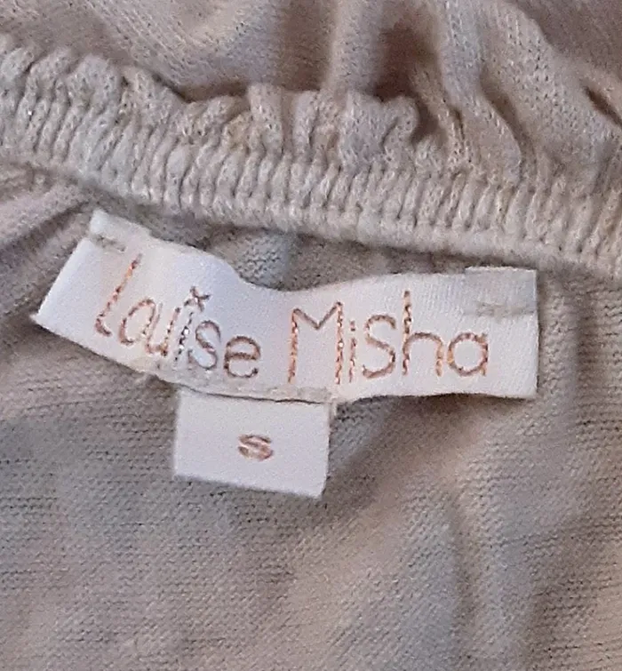 haut et t-shirt Louise Misha crème taille S - photo numéro 2