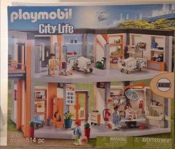 Playmobil 70190 Hôpital aménagé - City Life- L'hôpital - City Life L'hôpital
