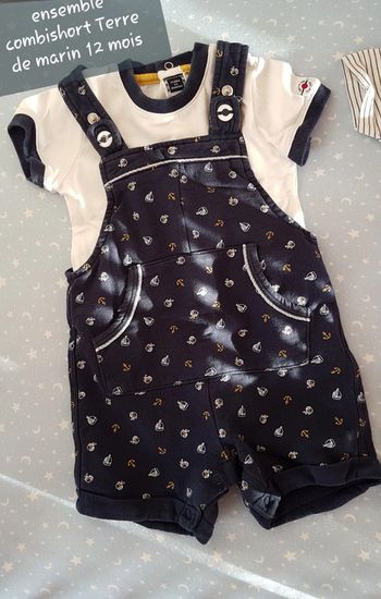 Ensemble combishort 12 mois Terre de marins