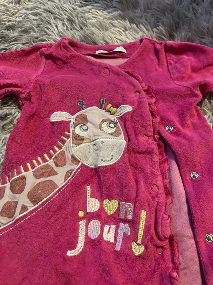 Pyjama fille rose 12 mois - photo numéro 2