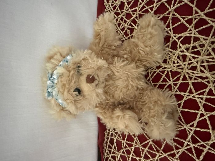 LE PETITE ROMY ours en peluche avec nœud en tête - photo numéro 5