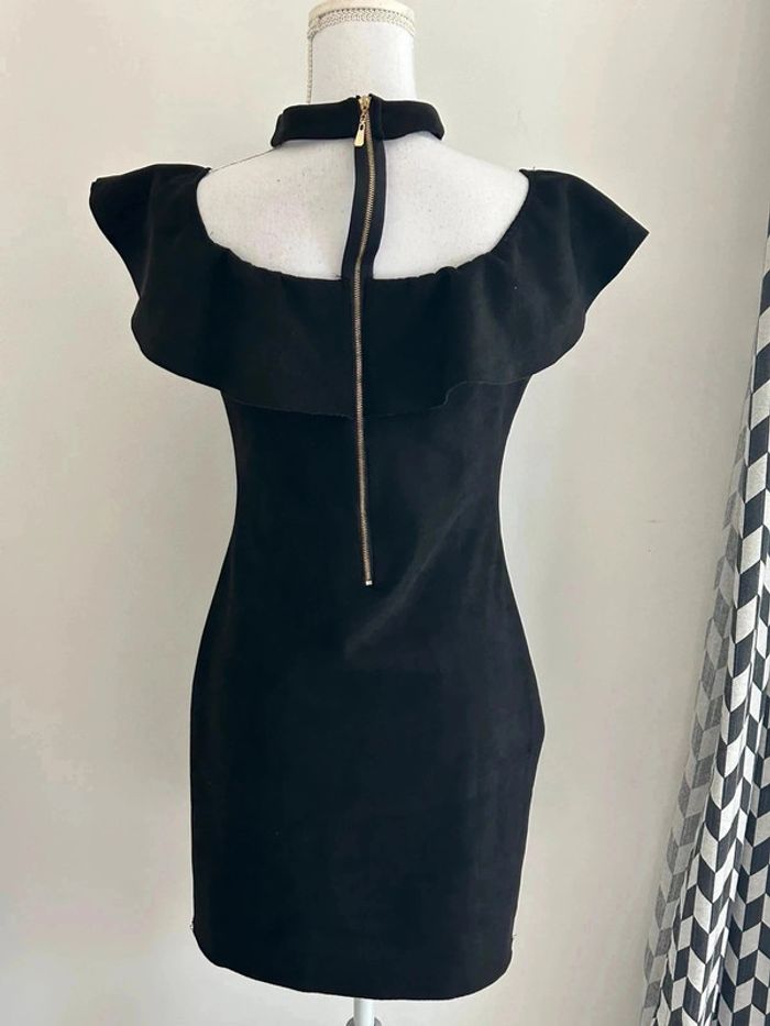 Robe Noire Orcelly - Aspect 'Peau de Pêche' - Taille 38 - photo numéro 4