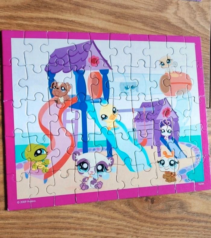 🐶lot de 4 puzzles 50 pièces littlest pet shop🐶 - photo numéro 4