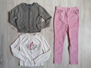 Ensemble Sergent Major 
Thème Meringue à Vienne
Gilet tee shirt et pantalon velours taille 10 ans