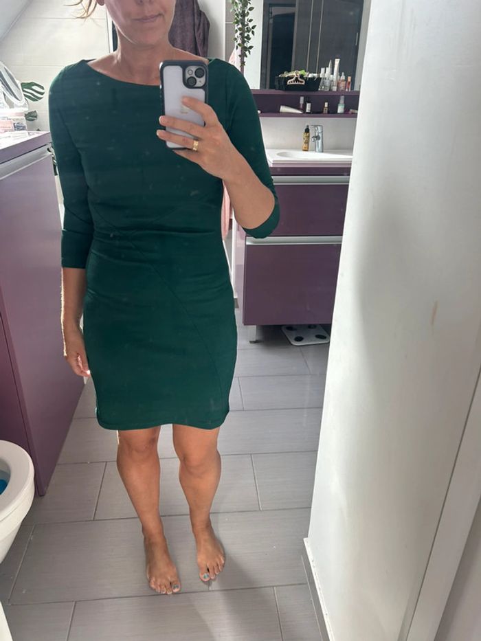 Robe tee shirt verte neuve - photo numéro 2