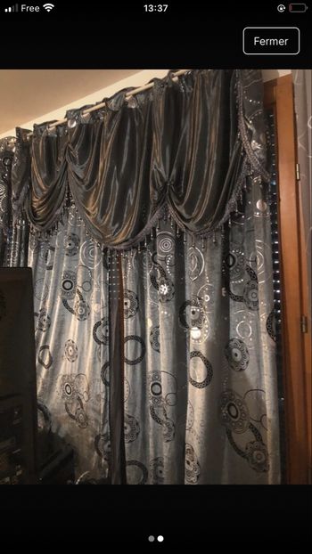 Lot double rideau oriental