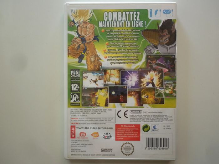 Dragon Ball Z Budokai Tenkaichi 3 Jeu Vidéo Nintendo Wii - photo numéro 2