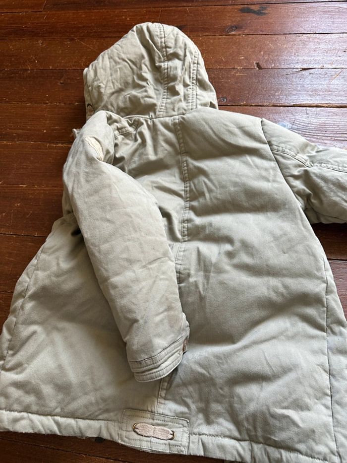 Manteau capuche Steiff beige kaki 6 ans - photo numéro 5