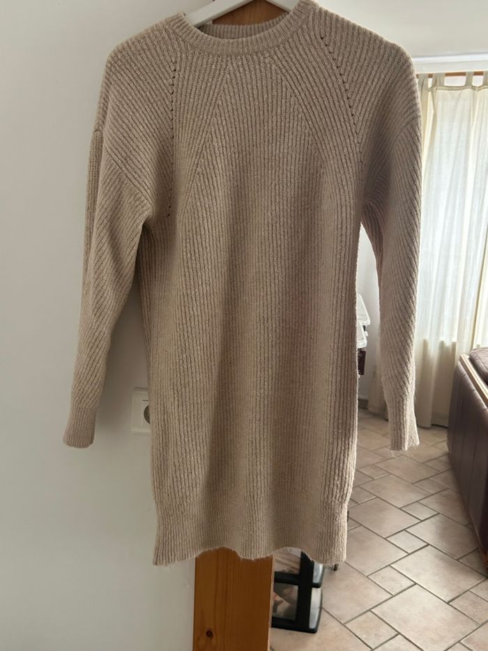 Robe pull beige