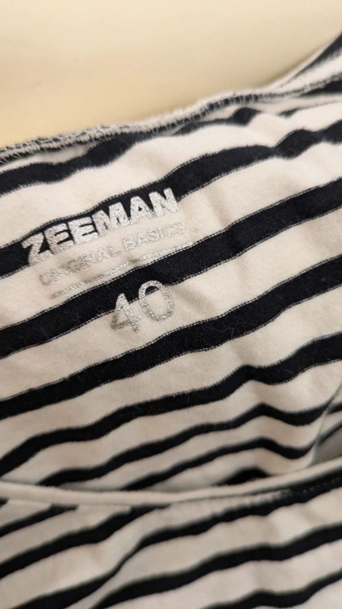 Débardeur rayé blanc noir - photo numéro 4