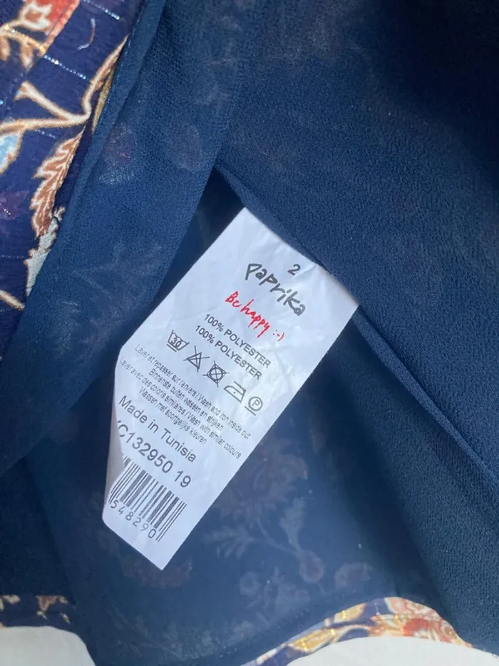 Blouse imprimé cachemire Paprika – Taille 2 – Neuve - photo numéro 6