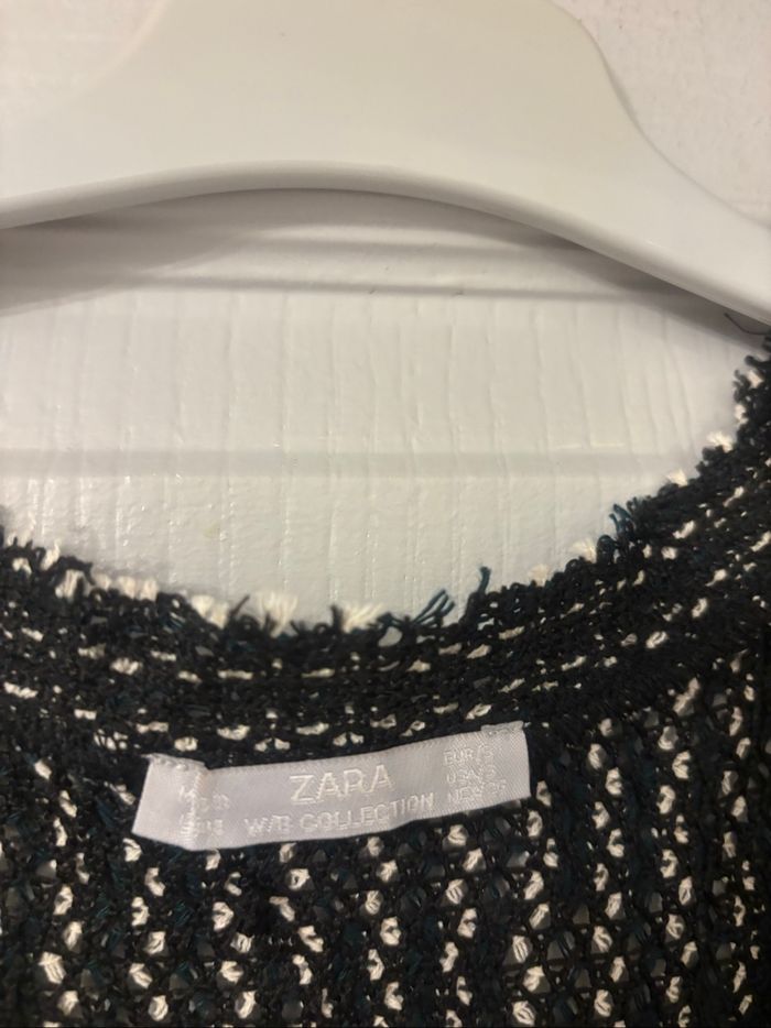 Robe manches courtes en crochet Zara S - photo numéro 2