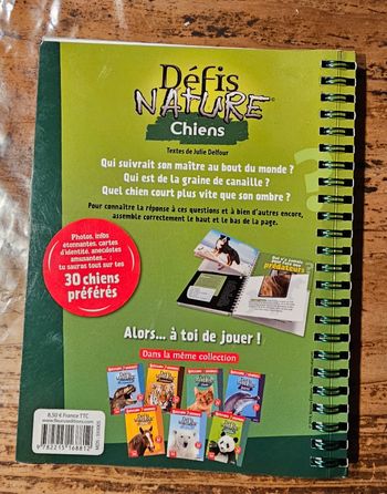 Livre Défis Nature Chiens