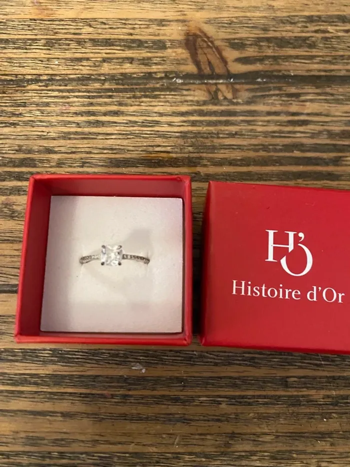 Bague Solitaire Celina Histoire d’Or – Argent 925 & Oxyde de Zirconium