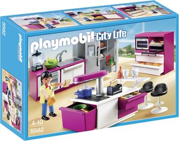 Playmobil 5582 city life Cuisine avec îlot