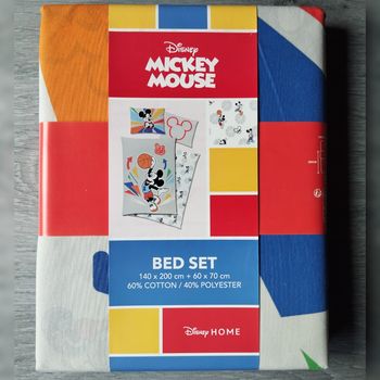 Mickey Mouse : Parure de lit 140X200 Coton / Polyester
