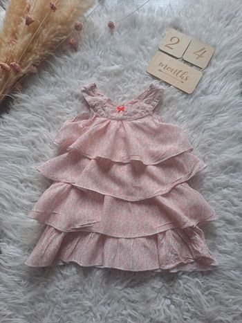 Robe fleurie 🌸 Lisa rose 2 ans