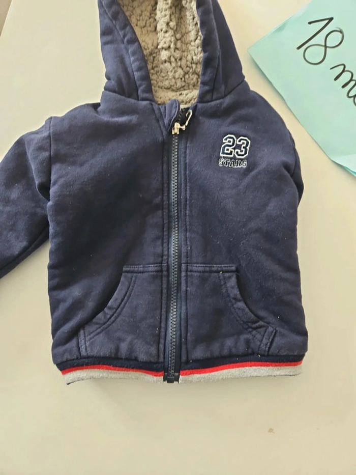 Gilet sweat chaud  18 mois - photo numéro 4
