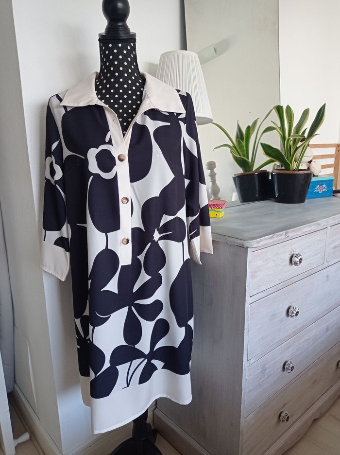 Robe ample manches 3quart 36