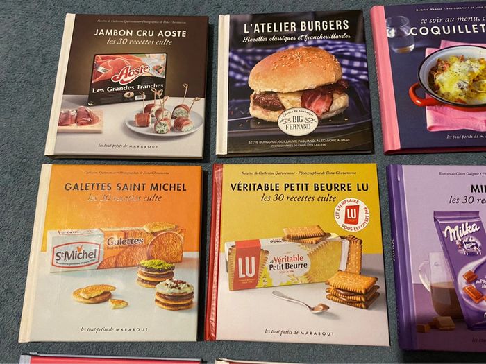 Lot de 11 petits livres de recettes de cuisine : mars, mm’s, milka, Aoste tesseire - photo numéro 2