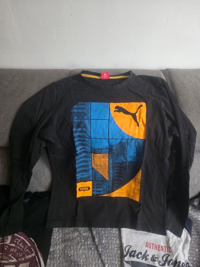 Lot tee-shirts manches longues 14 ans - photo numéro 4