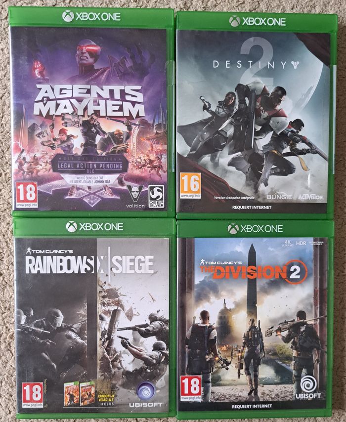Lot de 4 jeux Xbox One - photo numéro 2