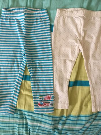 lot 2 leggings 18 mois