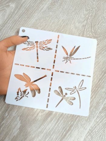 Pochoir libellules