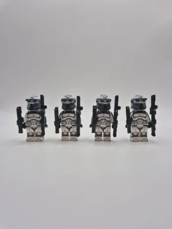 Figurines type lego 4 clones de la légion de Wolffe star wars
