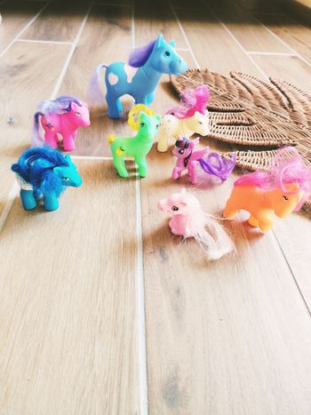 🦄Lot de 8 poneys my little pony - mon petit poney et bootleg