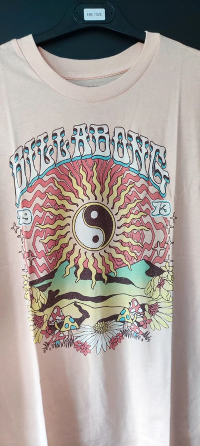 Tee-shirt oversize pêche motifs Billabong - photo numéro 4
