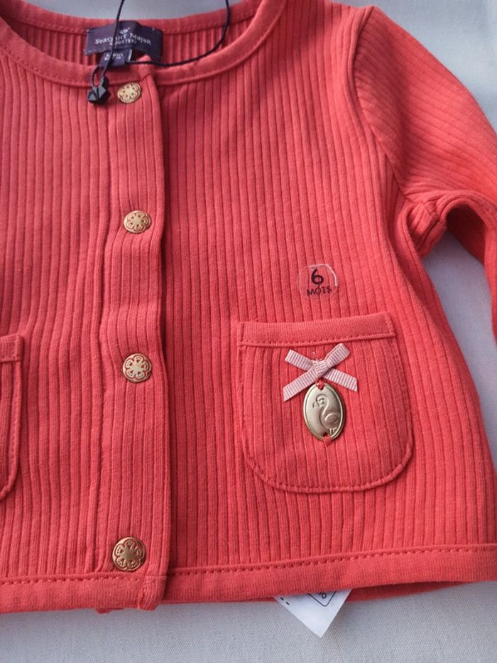 Gilet en coton Sergent Major taille 6 mois neuf avec étiquettes - photo numéro 3