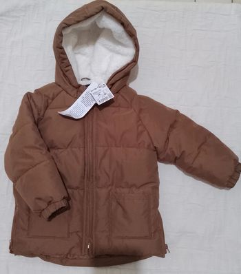 Kiabi magnifique doudoune chaude marron 24 mois