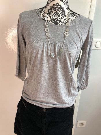 Teeshirt gris Manoukian 38/40 en viscose