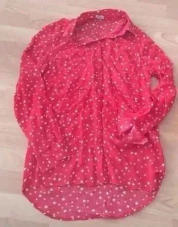 Chemise femme Pimkie xs 34 rouge étoile neuve